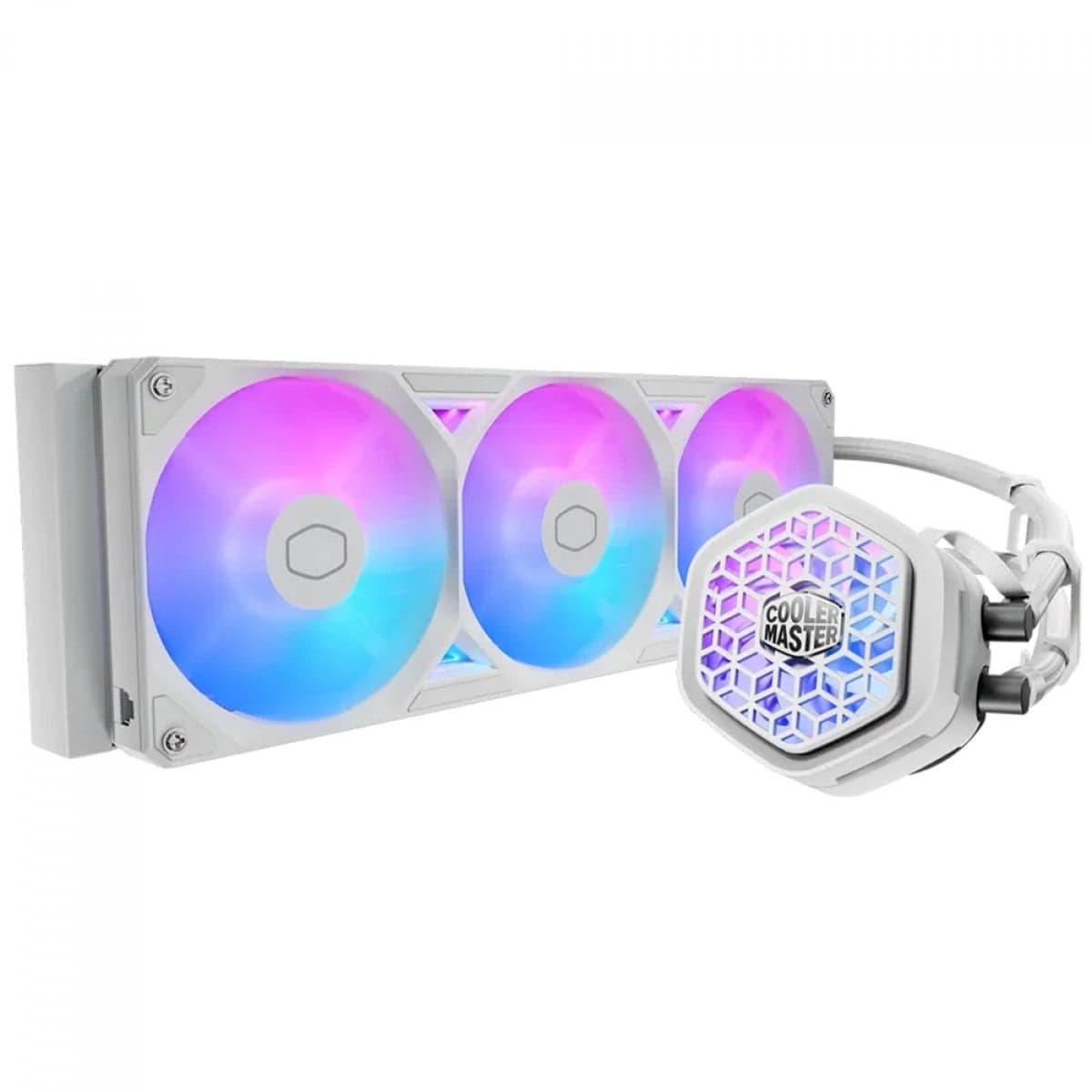 Water Cooler Cooler Master MasterLiquid 360 Atmos II VRM Fan 360mm ARGB Water Cooler Cooler Master MasterLiquid 360 Atmos II VRM Fan 360mm ARGB Branco - MLX-D36M-A25SZ-VW