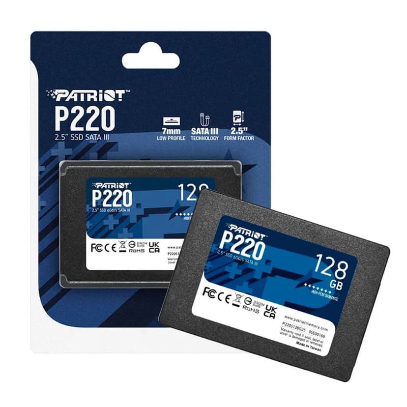 Patriot P220 128GB SSD SATA III - P220S128G25