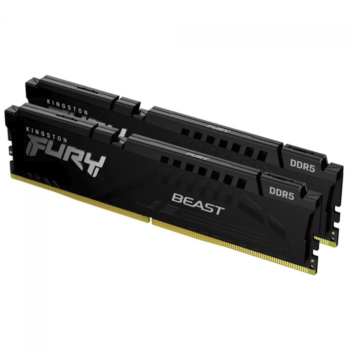 Kingston Fury Beast 16GB (2x8GB) DDR5 Kingston Fury Beast 16GB (2x8GB) DDR5 5200MHz CL40 Preto - KF552C40BBK2-16