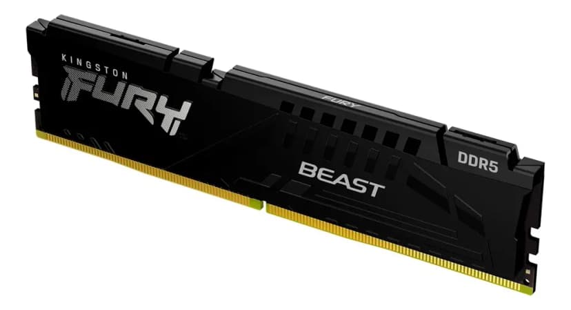 Kingston Fury Beast 8GB (1x8GB) DDR5 5200MHz CL36 Preto -  KF552C36BBE-8