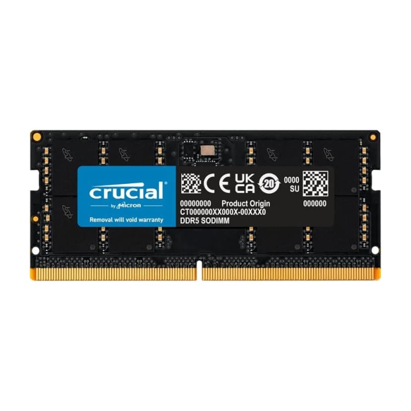 Crucial Basics 16GB (1x16GB) DDR5 SO-DIMM 5200MHz CL42 Preto - CT16G52C42S5