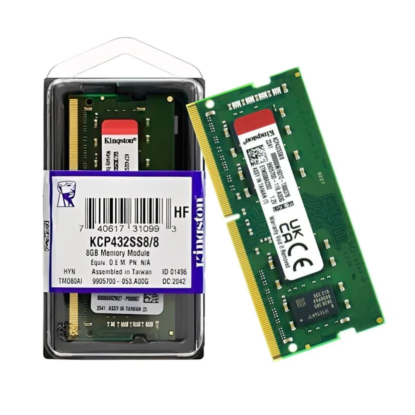 Kingston KCP 8GB (1x8GB) DDR4 SO-DIMM 3200MHz CL22 Verde - KCP432SS8/8