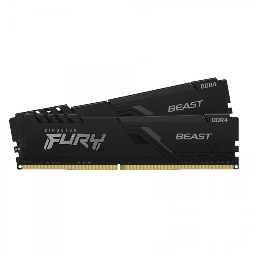 Kingston Fury Beast 16GB (2x8GB) DDR4 3733MHz CL19 Preto - KF437C19BBK2/16