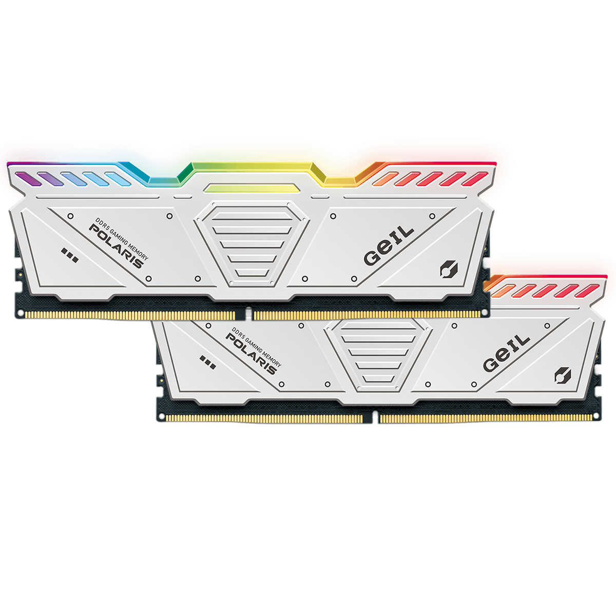 Geil Polaris RGB 32GB (2x16GB) DDR5 Geil Polaris RGB 32GB (2x16GB) DDR5 5600MHz CL38 Branco - GOSW532GB5600C38ADC