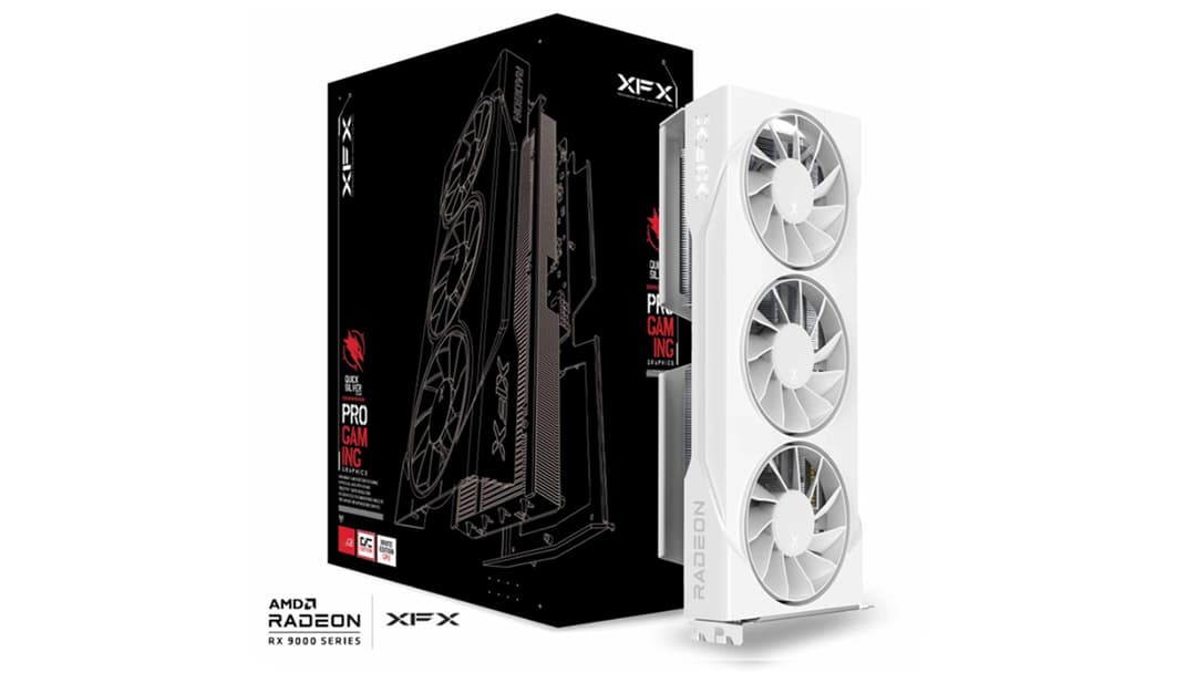 RX 9060 XT 16GB XFX RX 9060 XT 16GB Swift White Triple Fan OC