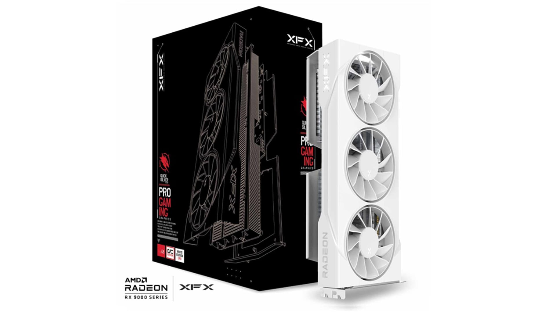 RX 9060 XT 16GB XFX RX 9060 XT 16GB Swift White Triple Fan OC