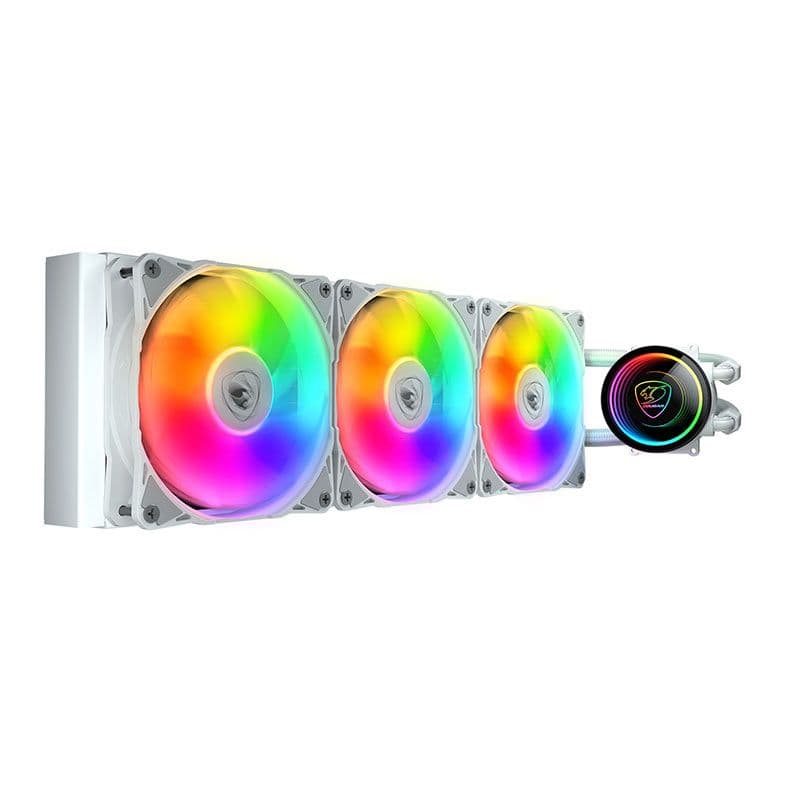 Water Cooler Cougar Poseidon Elite ARGB 360 360mm ARGB Water Cooler Cougar Poseidon Elite ARGB 360 360mm ARGB Branco - CGR-PSDELRGB-W-360