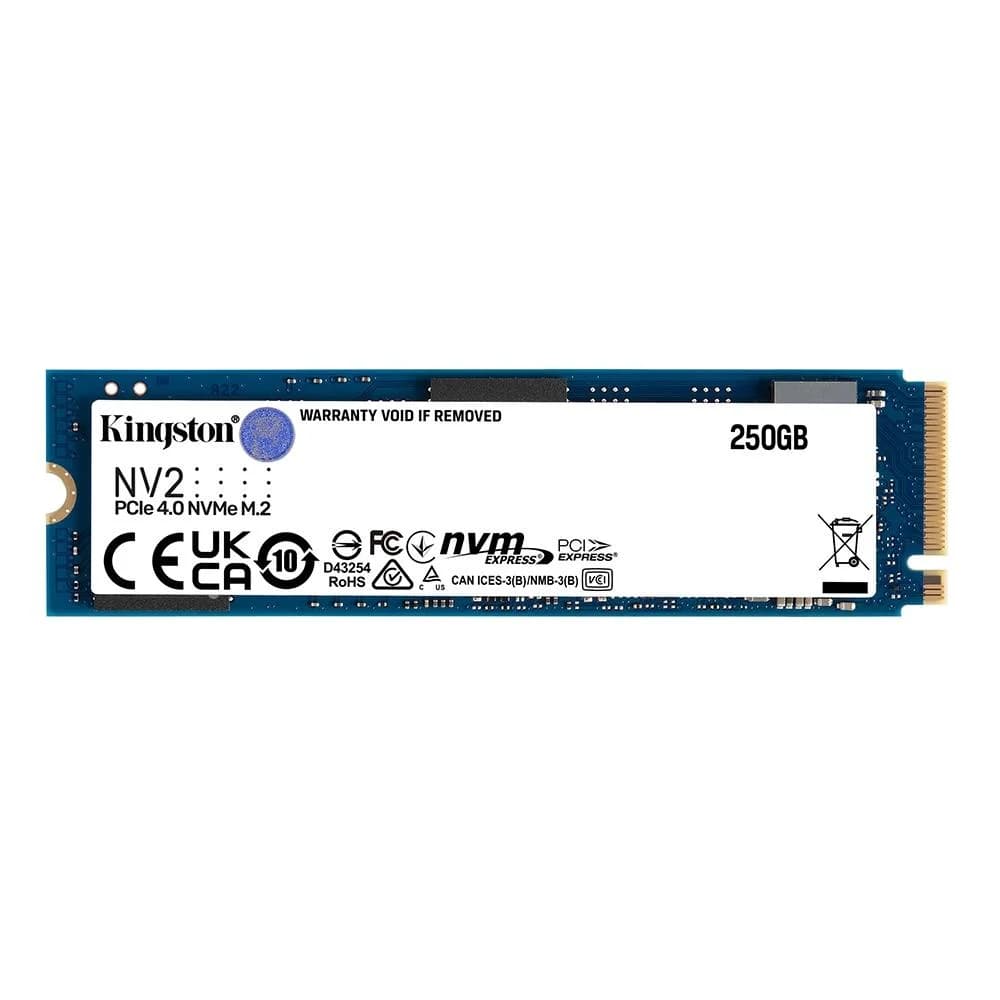Kingston NV2 250GB SSD NVMe Gen 4 - SNV2S/250G Kingston NV2 250GB SSD NVMe Gen 3 - Snv2s/250g