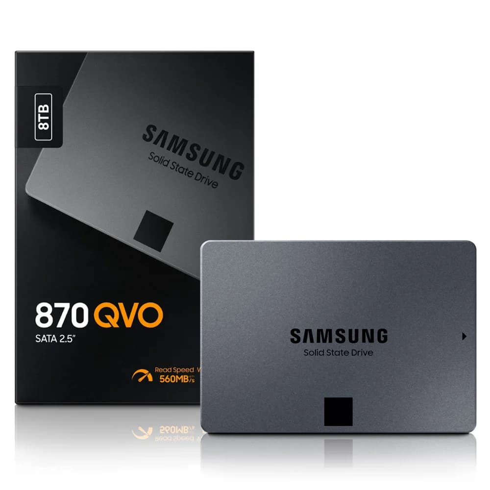 Samsung 870 QVO 8TB SSD SATA III - MZ-77Q8T0BW Samsung 870 QVO 8TB SSD SATA III - MZ-77Q8T0BW