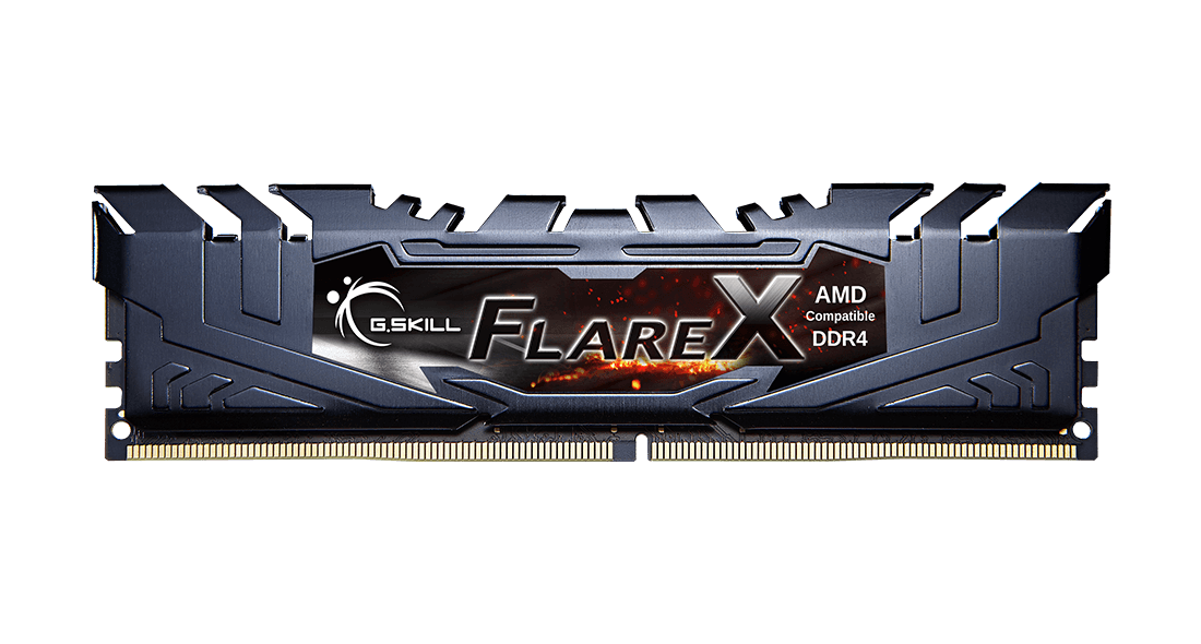 G.Skill Flare X 16GB (2x8GB) DDR4 G.Skill Flare X 16GB (2x8GB) DDR4 3200MHz CL16 Preto - F4-3200C16D-16GFX