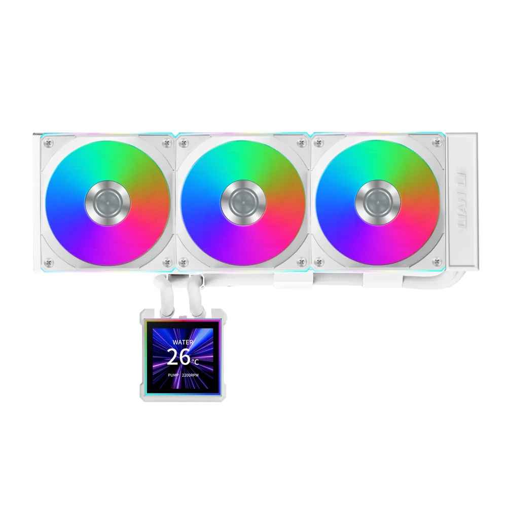 Water Cooler Lian Li HydroShift II LCD-S 360CL 360mm RGB Water Cooler Lian Li HydroShift II LCD-S 360CL 360mm RGB Branco - GHS2LCDS36CW