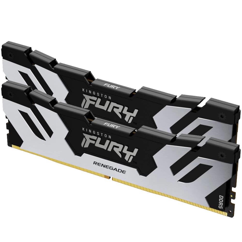 Kingston Fury Renegade 32GB DDR5 Kingston Fury Renegade 32GB (2x16GB) DDR5 6000MHz CL32 Preto,Prata - KF560C32RSK2-32