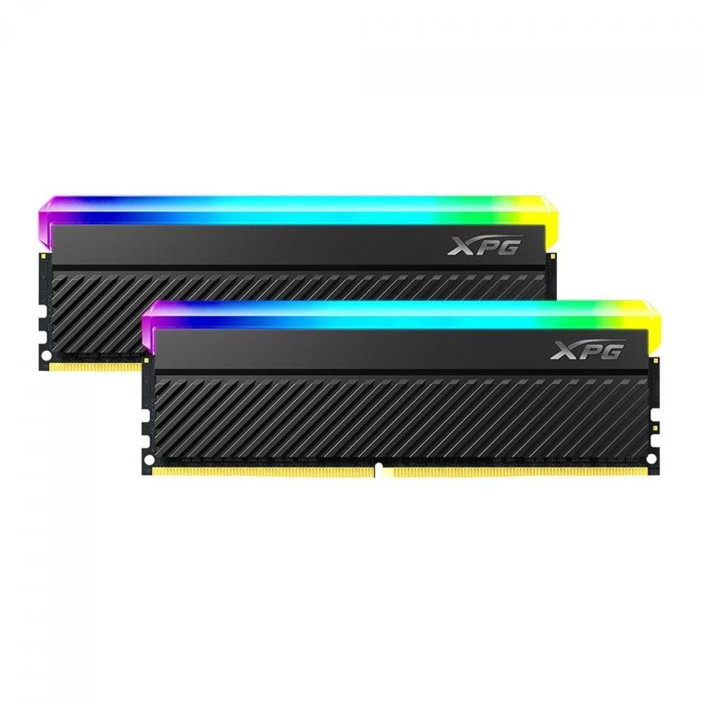 ADATA XPG Spectrix D45G RGB 32GB DDR4 ADATA XPG Spectrix D45G RGB 32GB (2x16GB) DDR4 3600MHz CL18 Preto - AX4U360016G18I-DCBKD45G