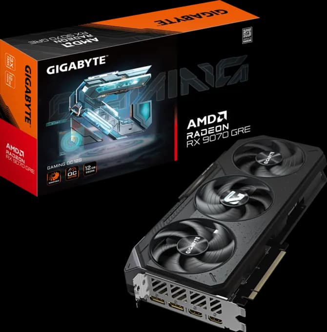 RX 9070 GRE Gigabyte RX 9070 GRE Gaming OC