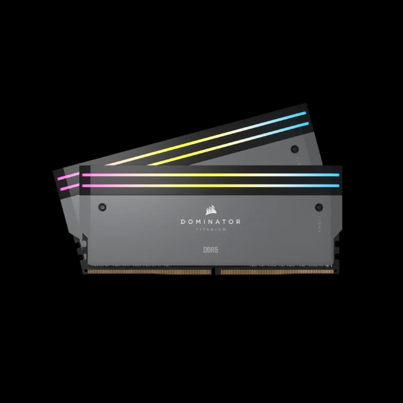 Corsair Dominator Titanium RGB 64GB (2x32GB) DDR5 6000MHz CL30 Cinza - CMP64GX5M2B6000Z30