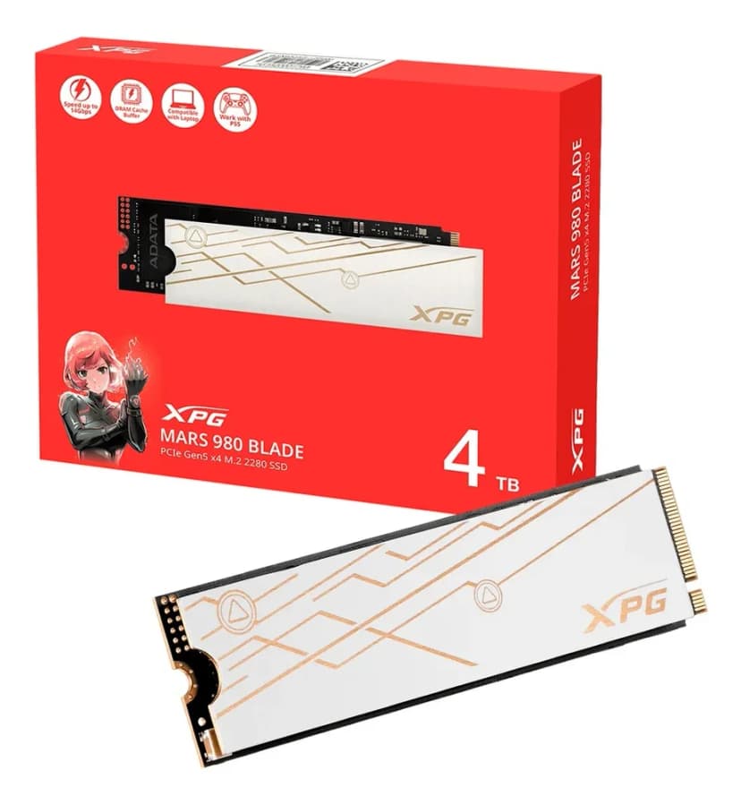 Adata XPG Mars 980 Blade 4TB SSD NVMe Gen 5 - SMAR-980B-4TCS