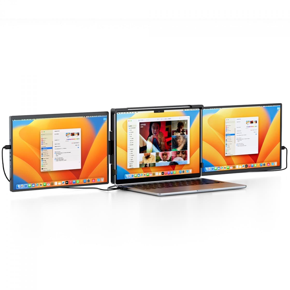 SuperFrame Double View 2×14" FHD 60Hz IPS – SFDFB-1460-FHD-PRO