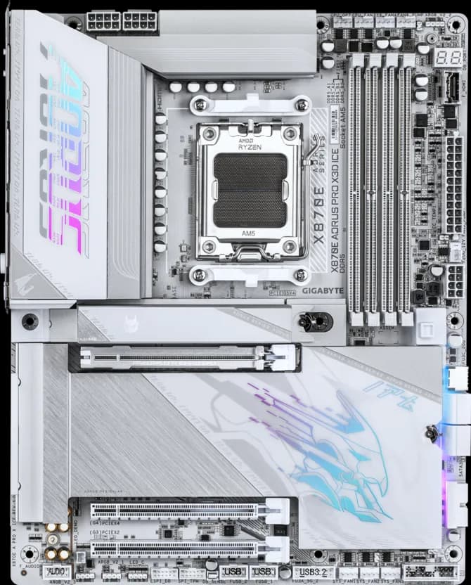 Gigabyte X870E AORUS PRO X3D ICE AM5 ATX DDR5 WiFi