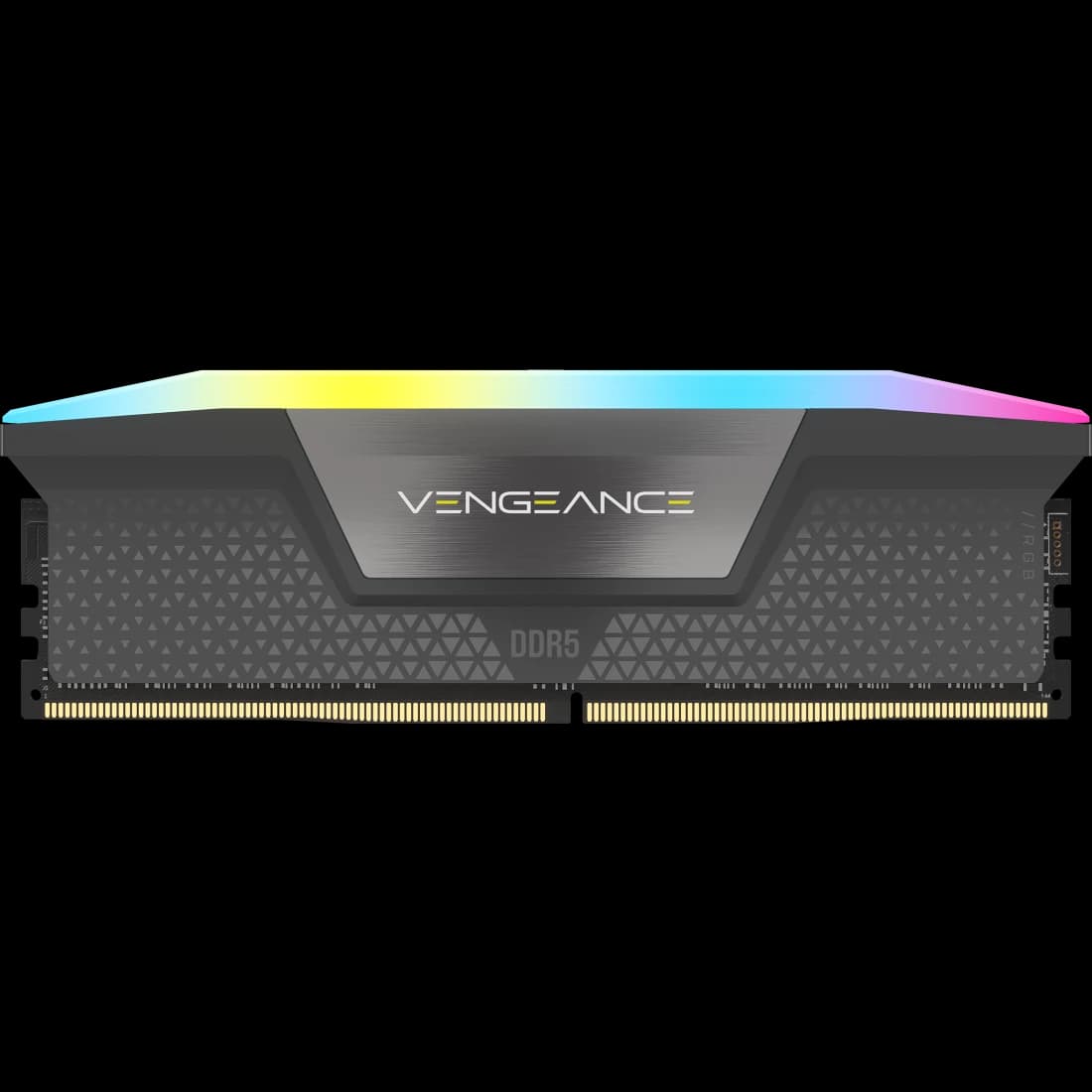 Corsair Vengeance RGB 16GB DDR5 Corsair Vengeance RGB 16GB (1x16GB) DDR5 5200MHz CL40 Cinza - CMH16GX5M1B5200Z40