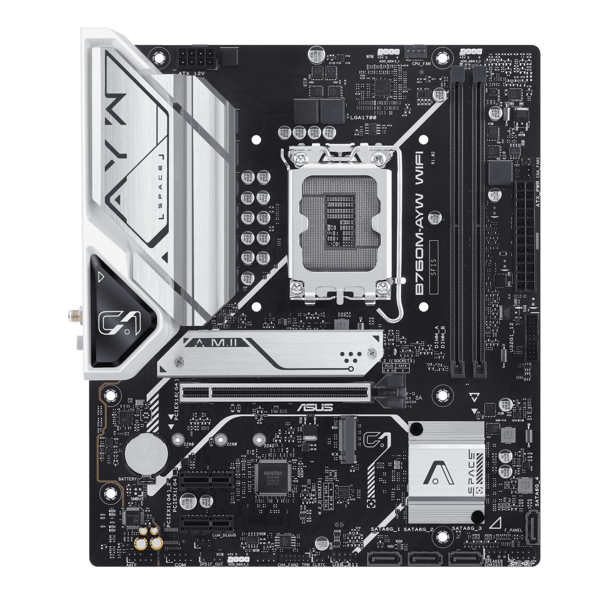 ASUS B760M-AYW WIFI LGA1700 Micro-ATX DDR5 ASUS B760M-AYW WIFI LGA1700 Micro-ATX DDR5