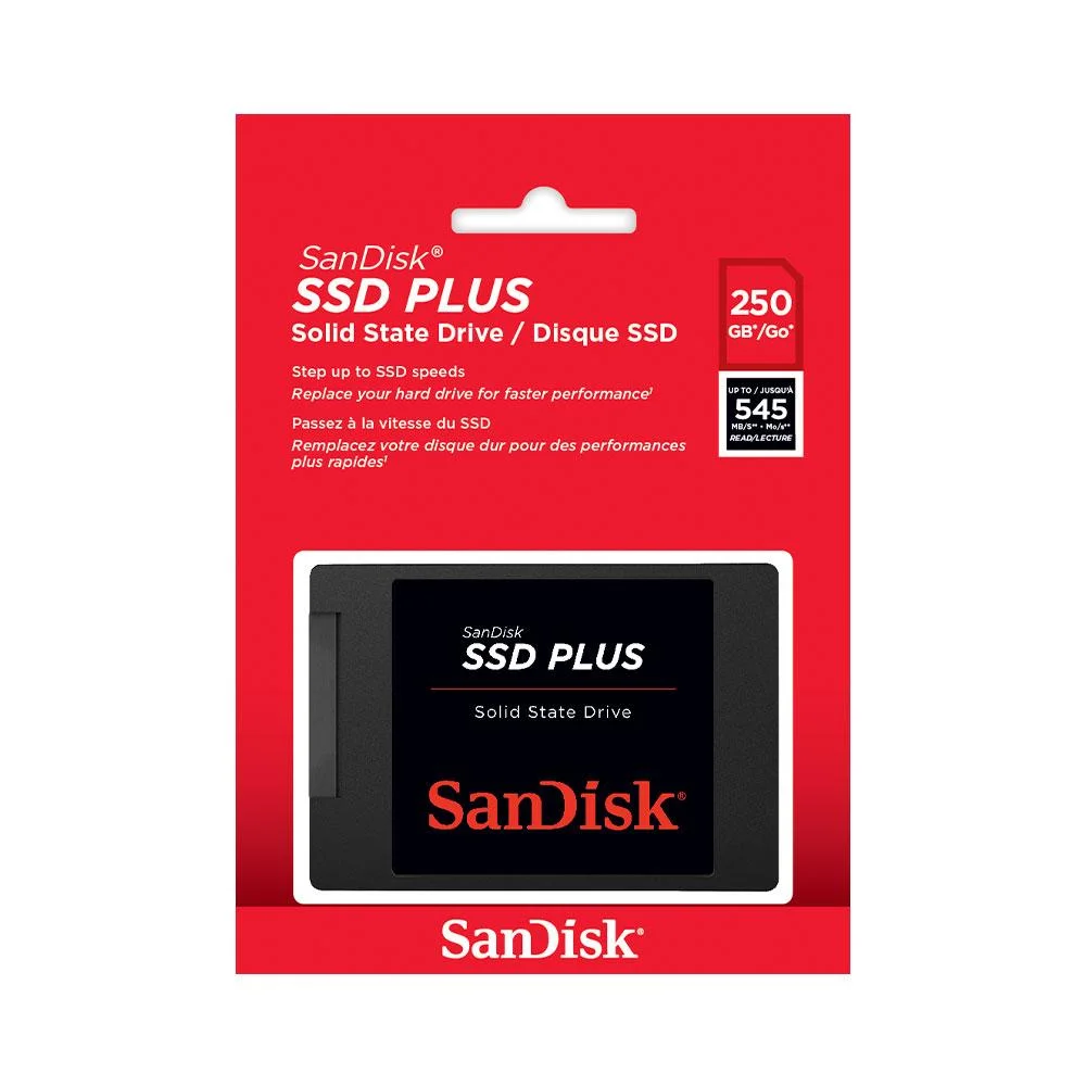 SanDisk SSD Plus 250GB SSD SATA III - SDSSDA-250G-G28 SanDisk SSD Plus 250GB SSD SATA III - SDSSDA-250G-G28