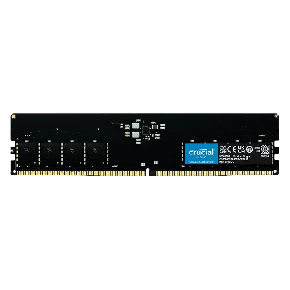 Crucial Basics 32GB (1x32GB) DDR5 Crucial Basics 32GB (1x32GB) DDR5 5600MHz CL46 Preto - CT32G56C46U5