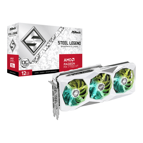 RX 7700 XT ASRock RX 7700 XT Steel Legend OC
