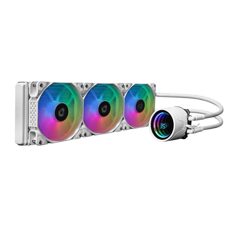 Water Cooler Mancer Mystic G1 360mm ARGB Water Cooler Mancer Mystic G1 360mm ARGB Branco - MCR-MTC360-WH01