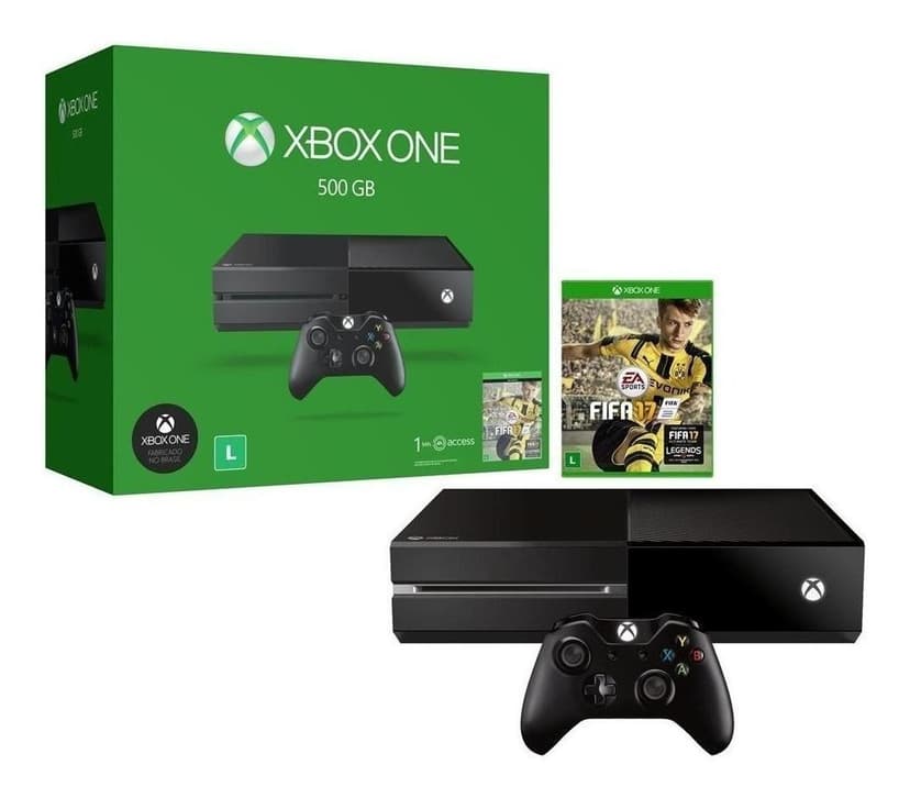 Xbox One 500GB + 1 Controle + 1 Jogo