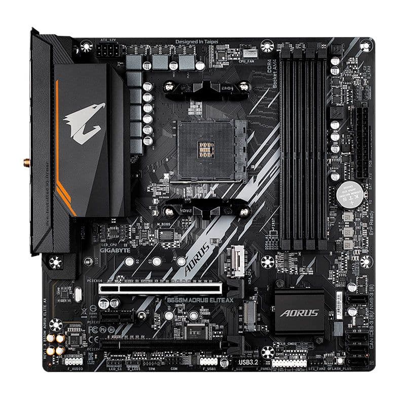 Gigabyte B550M AORUS ELITE AX AM4 Micro-ATX DDR4 WiFi Gigabyte B550M AORUS ELITE AX AM4 Micro-ATX DDR4 WiFi