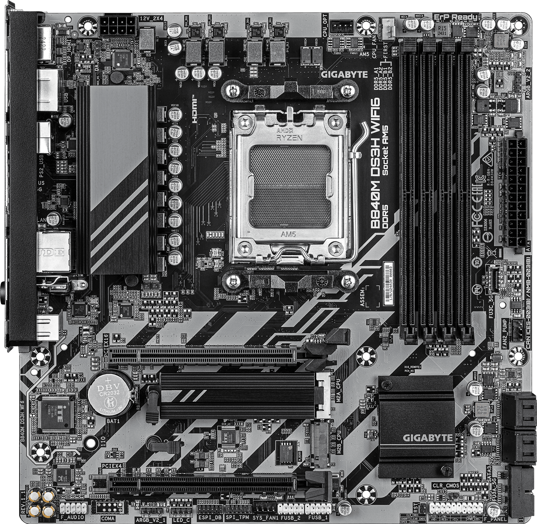 Gigabyte B840M DS3H WIFI6 AM5 Micro-ATX DDR5 Gigabyte B840M DS3H WIFI6 AM5 Micro-ATX DDR5