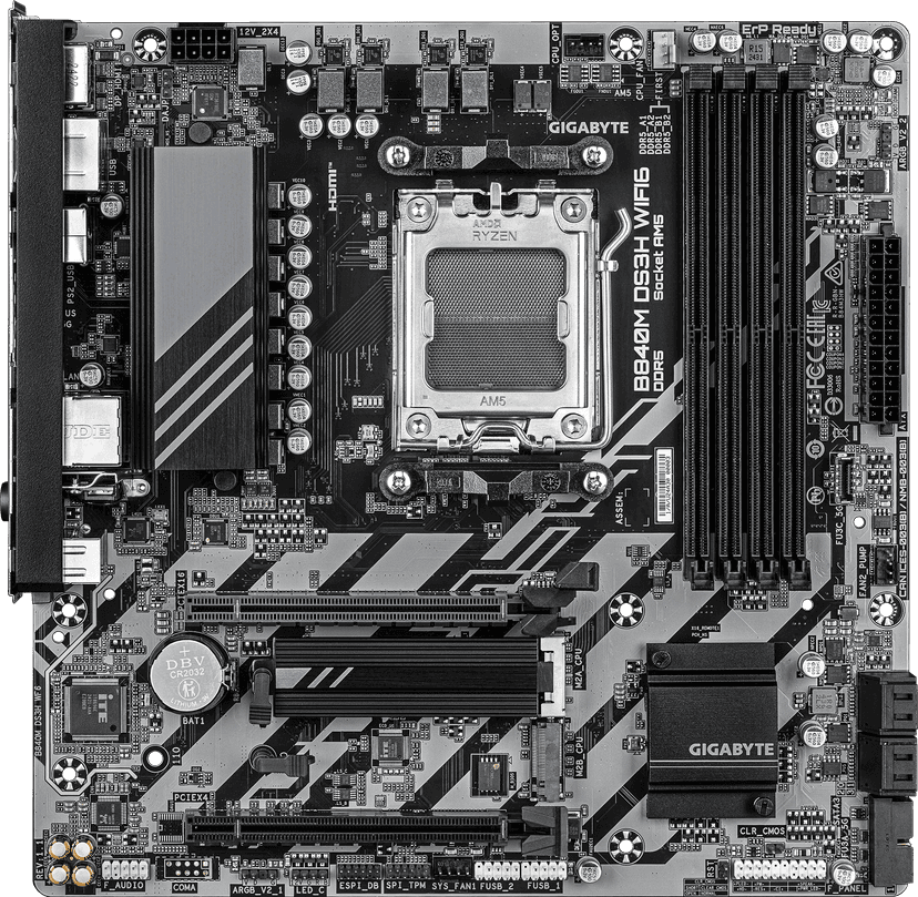 Gigabyte B840M DS3H WIFI6 AM5 Micro-ATX DDR5