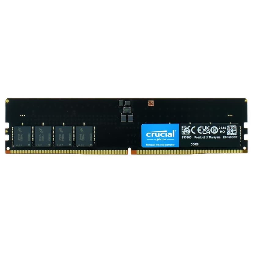 Crucial Basics 16GB (1x16GB) DDR5 4800MHz CL40 Preto - CB16GU4800