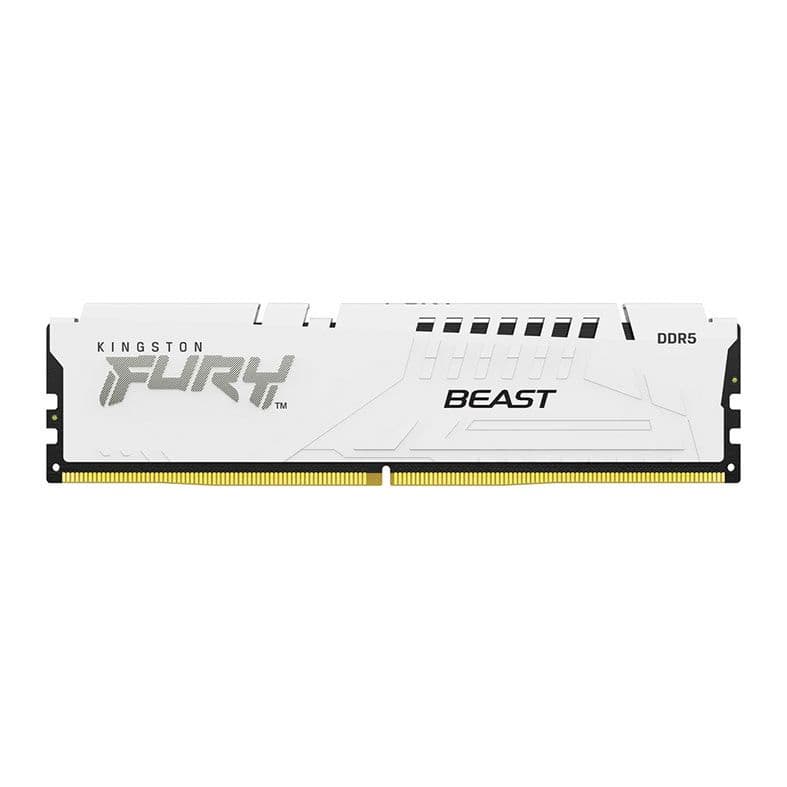 Kingston Fury Beast 32GB (1x32GB) DDR5 6000MHz CL30 Branco - KF560C30BW-32