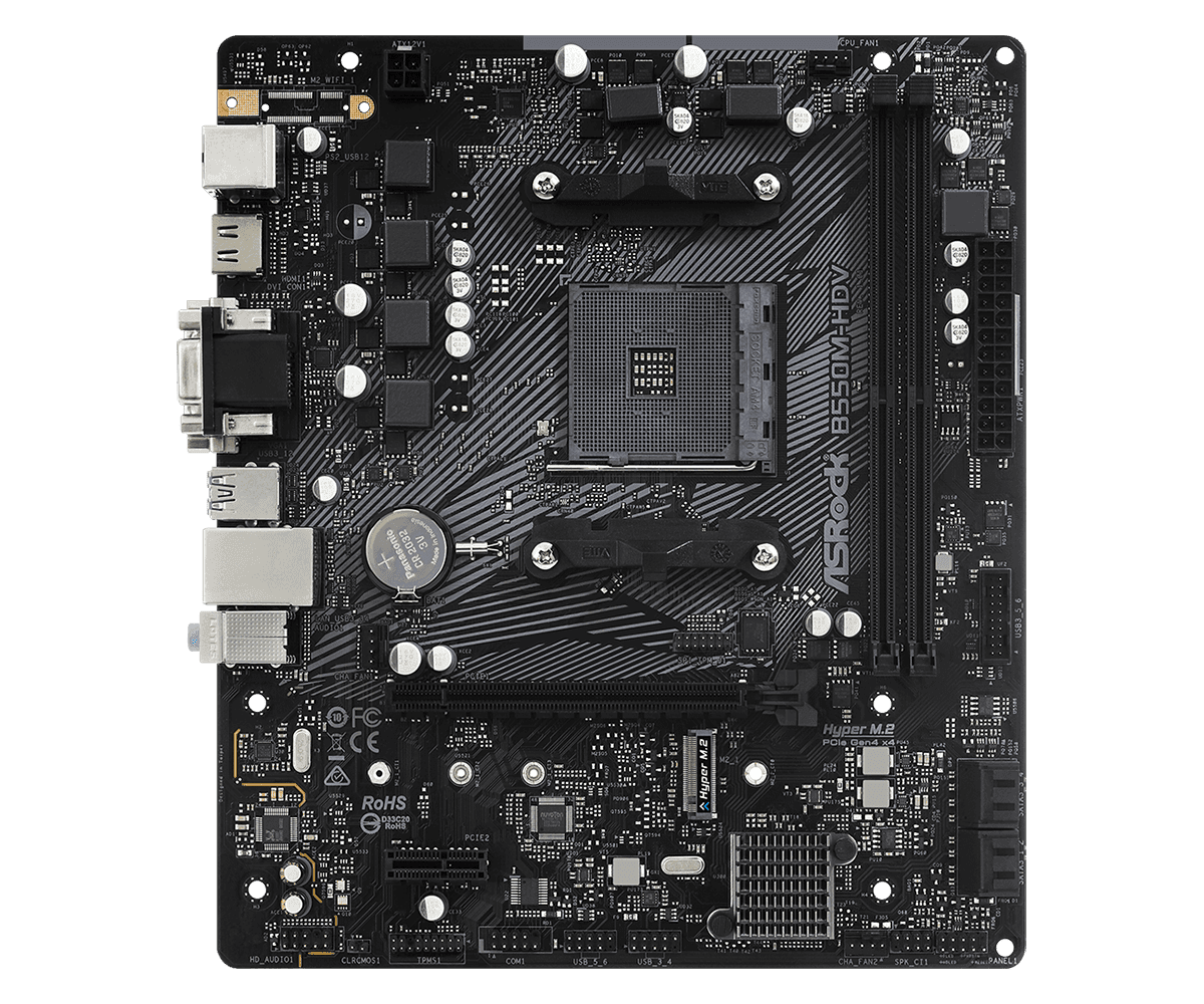 ASRock B550M-HDV AM4 Micro-ATX DDR4 ASRock B550M-HDV AM4 Micro-ATX DDR4