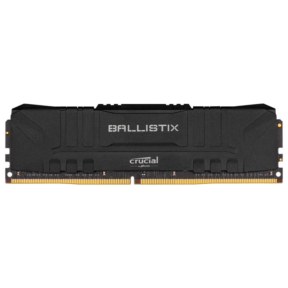 Crucial Ballistix 8GB DDR4 Crucial Ballistix 8GB (1x8GB) DDR4 3200MHz CL16 Preto - BL8G32C16U4B