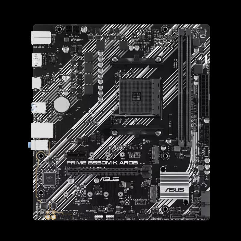 ASUS PRIME B550M-K ARGB AM4 Micro-ATX DDR4