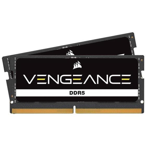 Corsair Vengeance 48GB (2x24GB) DDR5 SO-DIMM Corsair Vengeance 48GB (2x24GB) DDR5 SO-DIMM 5600MHz CL48 Preto - CMSX48GX5M2A5600C48