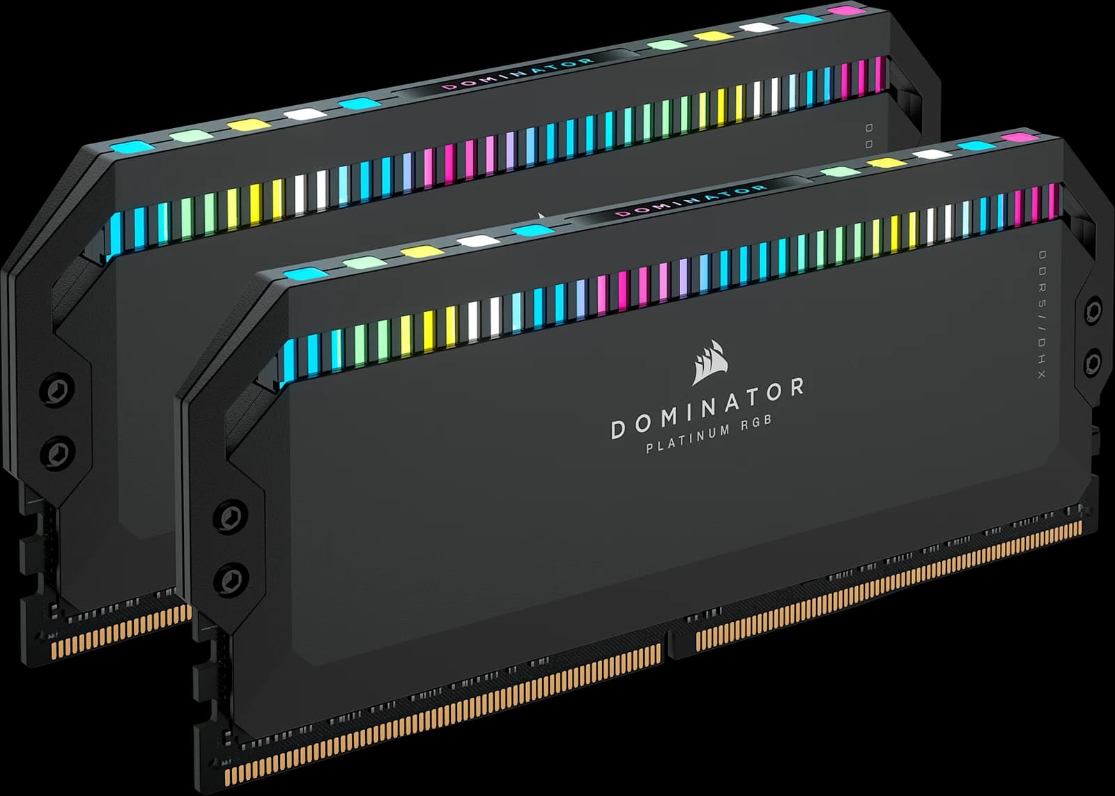 Corsair Dominator Platinum RGB 64GB (2x32GB) DDR5 Corsair Dominator Platinum RGB 64GB (2x32GB) DDR5 6800MHz CL40 Preto - CMT64GX5M2B6800C40