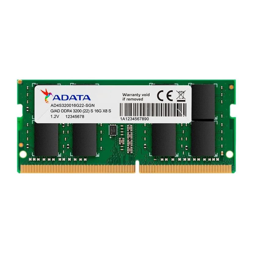 ADATA Premier 16GB (1x16GB) DDR4 SO-DIMM 3200MHz CL22 Verde - AD4S320016G22-SGN