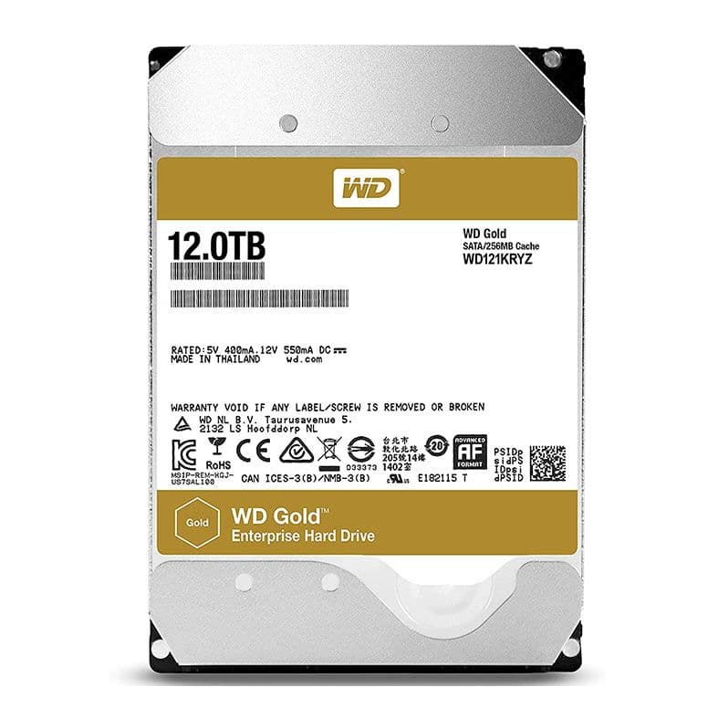 Western Digital Gold 12TB HDD SATA III - WD121KRYZ