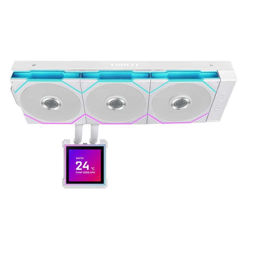 Water Cooler Lian Li HydroShift II LCD-S 360TL 360mm ARGB Branco - GHS2LCDS36TW