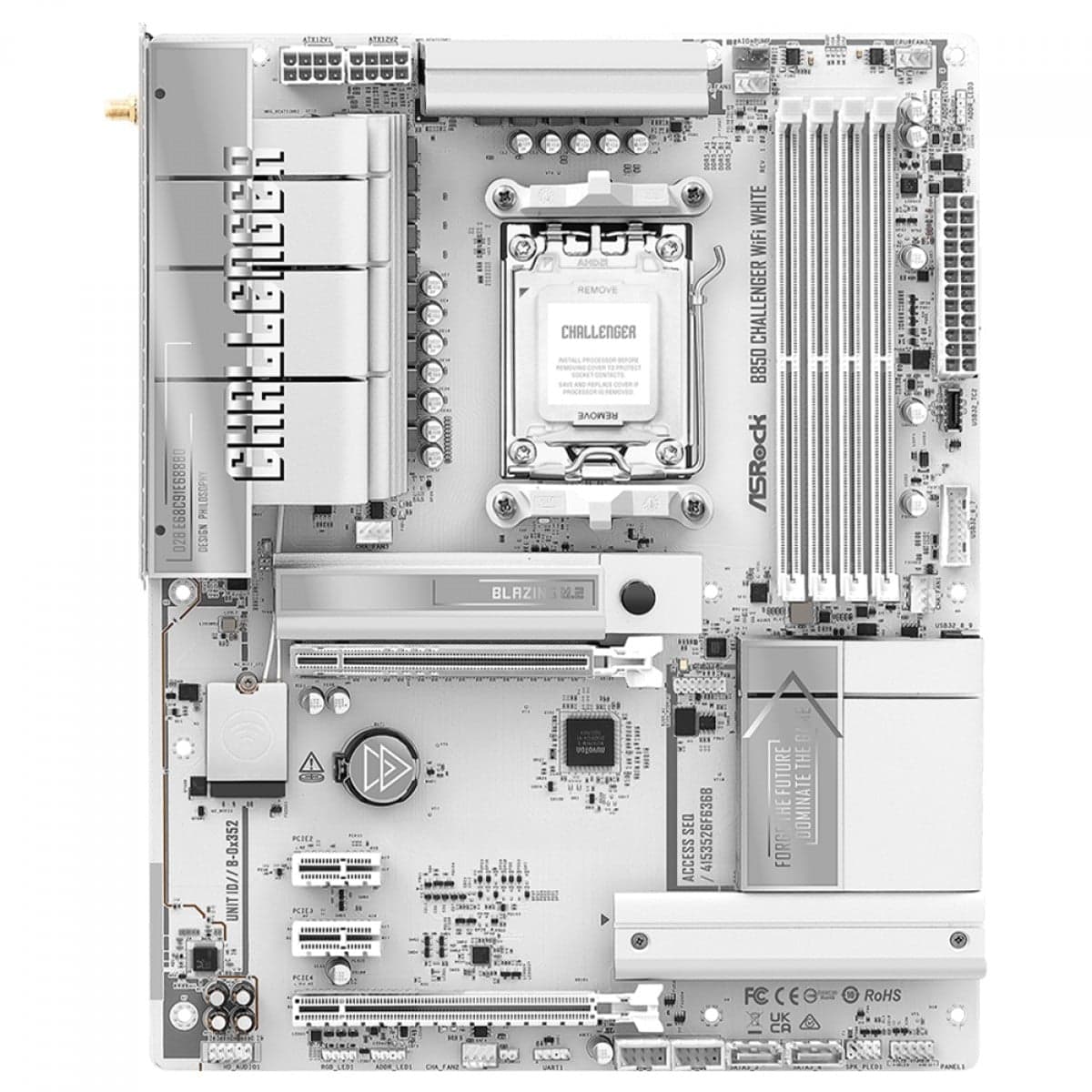 ASRock B850 Challenger WiFi White AM5 ATX DDR5 ASRock B850 Challenger WiFi White AM5 ATX DDR5