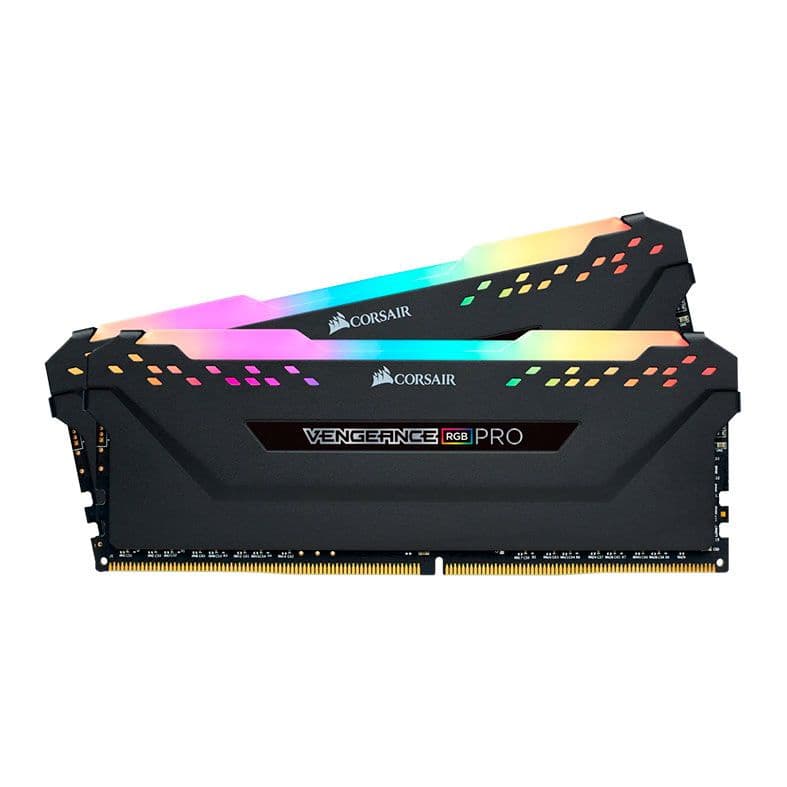 Corsair Vengeance RGB Pro 32GB DDR4 Corsair Vengeance RGB Pro 32GB (2x16GB) DDR4 3200MHz CL16 Preto - CMW32GX4M2E3200C16