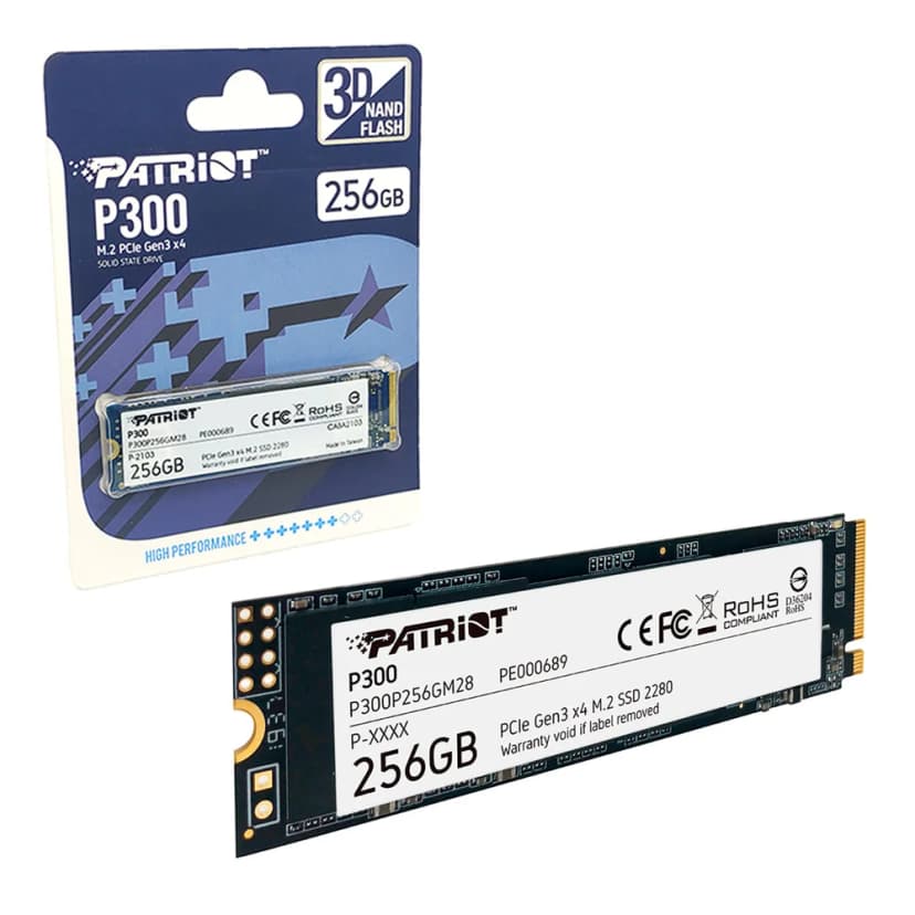 Patriot P300 256GB SSD NVMe Gen 3 - P300P256GM28