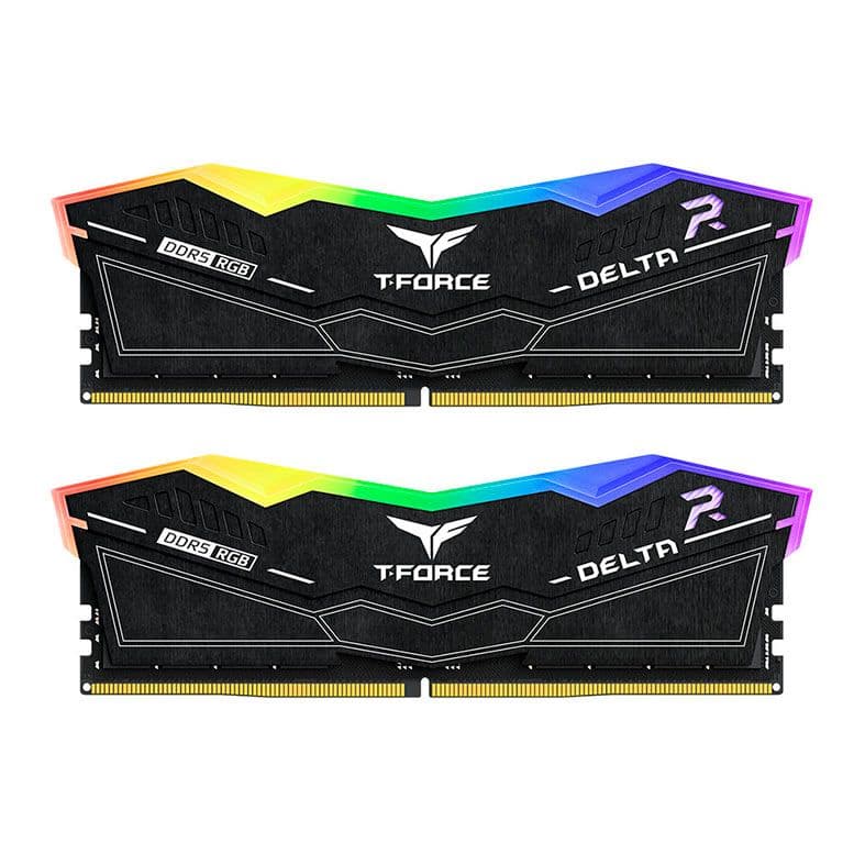 Team Group T-Force Delta RGB 16GB (2x8GB) DDR5 6000MHz CL38 Preto - FF3D516G6000HC38ADC01