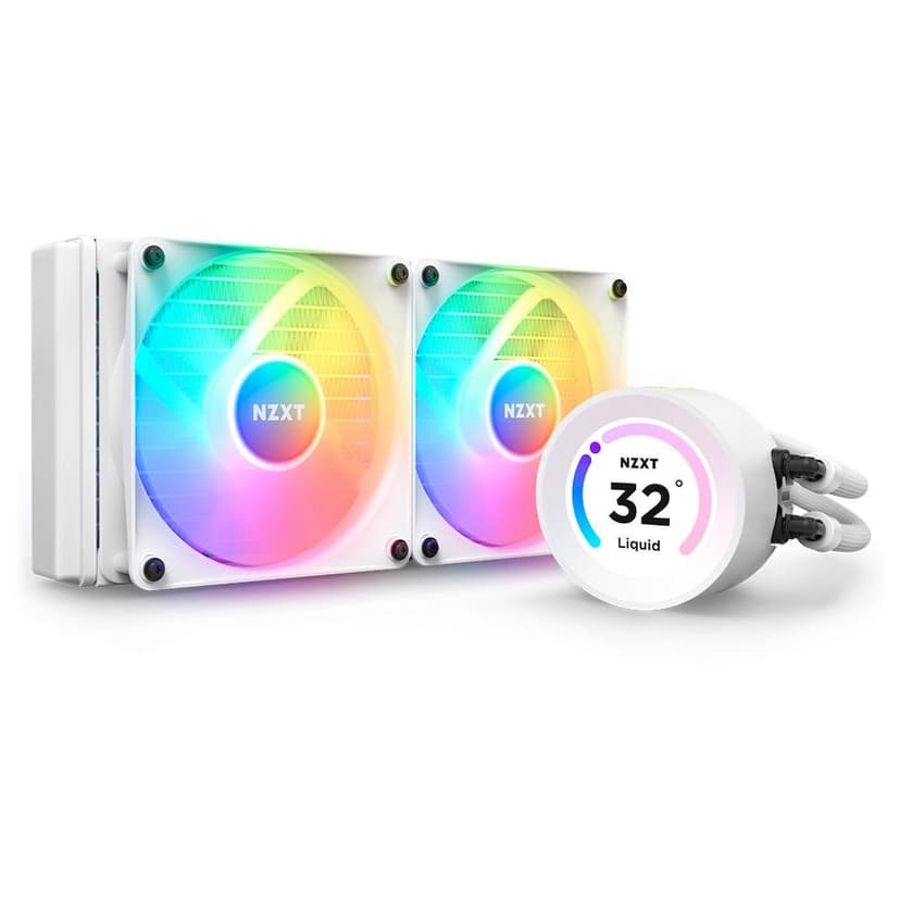 Water Cooler NZXT Kraken Elite 240 240mm RGB Branco - RL-KR24E-W1