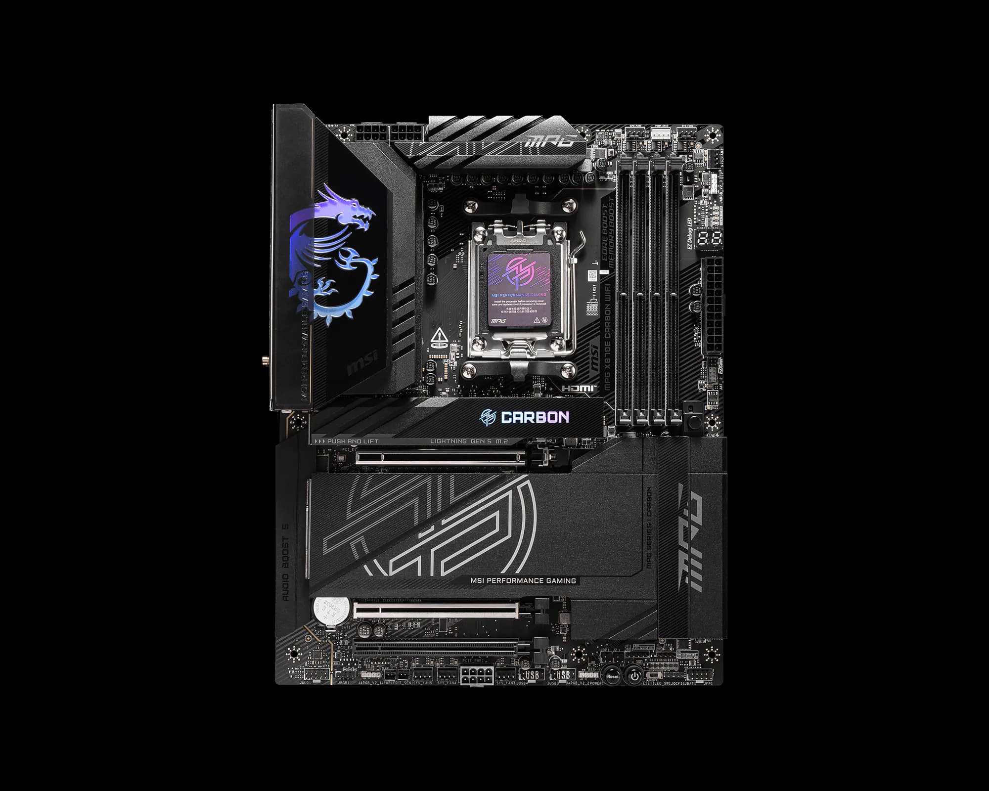 MSI MPG X870E Carbon WIFI AM5 ATX DDR5 MSI MPG X870E Carbon WIFI AM5 ATX DDR5