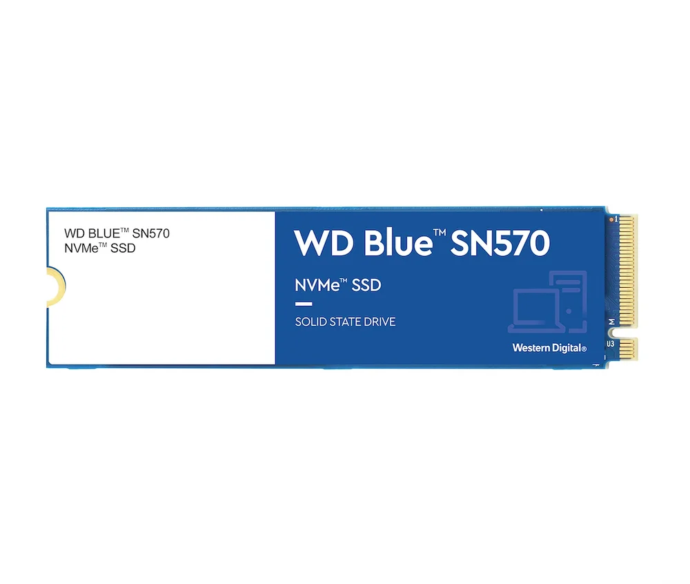 Western Digital WD Blue SN570 1TB SSD NVMe Gen 3 - WDS100T3B0C Western Digital WD Blue SN570 1TB SSD NVMe Gen 3 - WDS100T3B0C