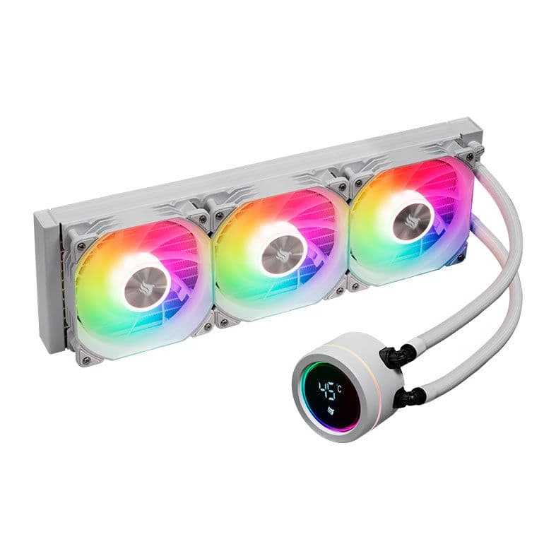 Water Cooler Pichau Aqua 360X 360mm ARGB Water Cooler Pichau Aqua 360X 360mm ARGB Branco - PCH-AQA360X-WH01